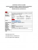 Proyecto práctica docente de la Licenciatura en Educación física