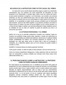 INFLUENCIA DE LA INSTRUCCIÓN COMO FACTOR CAUSAL DEL CRIMEN