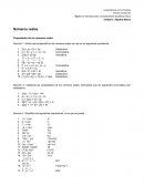 Números reales. Propiedades de los números reales