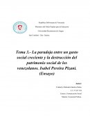 Economía Política. La paradoja entre un gasto social creciente y la destrucción del patrimonio social de los venezolanos