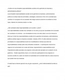 ¿Cuáles son las principales responsabilidades sociales de los gerentes de empresas y administradores públicos?