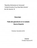 Falla del gasoducto en el estado