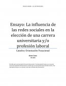 LA INFLUENCIA DE LAS REDES SOCIALES EN LA ELECCIÓN DE UNA CARRERA