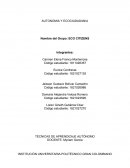 AUTONOMIA Y ECOCIUDADANIA Nombre del Grupo: ECO CITIZENS
