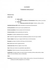 GLOSARIO “TERMINOS ENOLOGICO”. Página 1