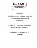 Entre lo comunitario, lo público y lo privado