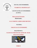 DIAGNÓSTICO: PACIENTE FEMENINO DE 18AÑOS DE EDAD: POLICONTUNDIDO