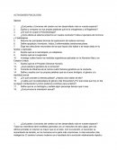 Actividades psicología. Preguntas