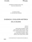 Evolución Histórica de la Cultura de Calidad