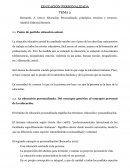 EDUCACIÓN PERSONALIZADA