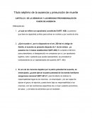 Titulo séptimo de la ausencia y presunción de muerte