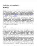 Definición De Arte y Cultura