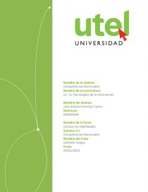 AUTOANÁLISIS SOBRE MIS COMPETENCIAS GERENCIALES. Página 1