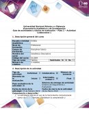 Guía de actividades y rúbrica de evaluación – Paso 2 – Actividad Colaborativa