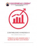 Ensayo del libro TRIBUTO A LOS LEGADOS AZUL Y BLANCO DE FRAY LUCA PACIOLI