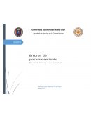 Errores de posicionamiento