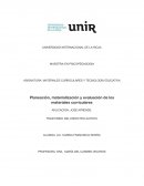 Planeación, materialización y evaluación de los materiales curriculares