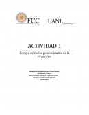 Ensayo sobre las generalidades de la redacción