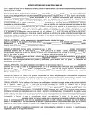MODELO DE CONVENIO EN MATERIA FAMILIAR