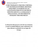 COMO TRABAJAR EL ESQUEMA CORPORAL CON MATERIALES DIVERSOS