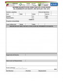 INFORME DESCRIPTIVO DEL RESULTADO DE LA EVALUACIÓN