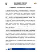 LA IDENTIDAD DE LA POLICÍA NACIONAL DEL ECUADOR