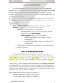 LOS GLÚCIDOS. OSAS O MONOSACÁRIDOS