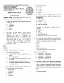 QUÍMICA GENERAL 1 PRIMER EXAMEN PARCIAL