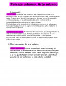 Paisaje urbano. Arte urbano