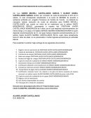 HECHOS SOLICITUD REDUCCION DE CUOTA ALIMENTOS