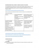 Recomendaciones para el manejo y cambios de equipos