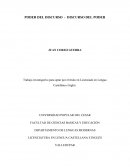 PODER DEL DISCURSO - DISCURSO DEL PODER