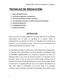 TECNICAS DE REDACCION Y ORTOGRAFIA