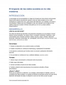 El impacto de las redes sociales en la vida moderna