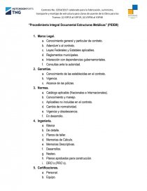 PROCEDIMIENTO INTEGRAL DOCUMENTAL ESTRUCTURAS METALICAS. Página 1