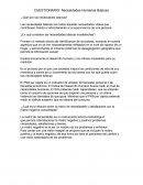 CUESTIONARIO: Necesidades Humanas Básicas