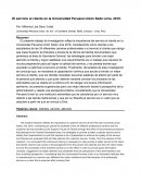 El servicio al cliente en la Universidad Peruana Unión Sede Lima, 2018