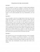 Mala comunicación ejemplos