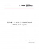 Cuadro Comparativo. La Acción y la Pretensión Procesal