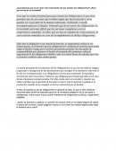 ¿Cuál piensas que es la razón más importante de que existan las obligaciones?