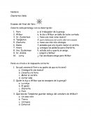 La telaraña de Carlota - examen