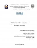 Actividad integradora de la unidad 1 “Estadística descriptiva”