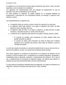 Las características de un algoritmo