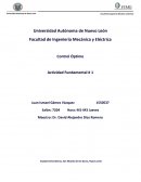 Control Óptimo Actividad Fundamental # 1