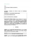 Demanda Divorcio Mutuo Acuerdo