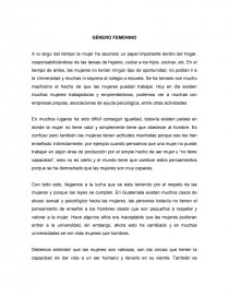 HISTORIA DE LAS MUJERES. Página 1