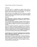 Trabajo de entrega, rendimiento en las organizaciones