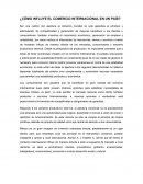 Cómo influye el comercio internacional en un país?