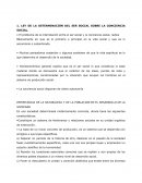 LEY DE LA DETERMINACIÓN DEL SER SOCIAL SOBRE LA CONCIENCIA SOCIAL