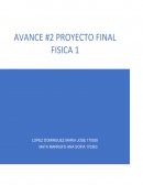 Avance de proyecto Fisica